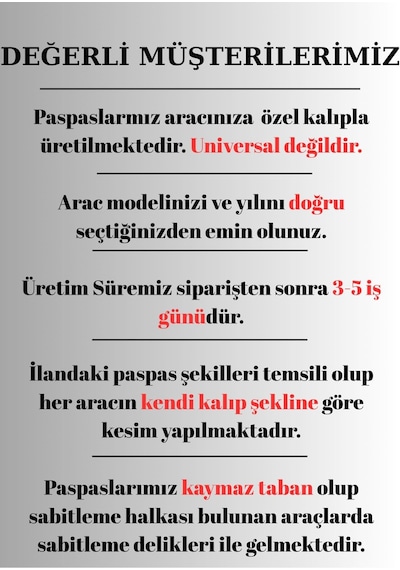 Oto Halı Paspas Seti Mercedes E Serisi W210 1996 2003 Uyumlu - Ecsiyahpaspas Kaymaz Taban