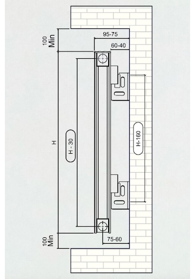Alüminyum Radyatör 60x119 17 Dilim Mat Eloksal 0010 Gri Smyrna