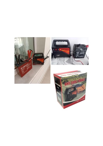 Tr Akü Şarj Cihazı - Araba Motosiklet Tekne Aküleri Akülü Çocuk Araçları İçin 6 Volt Ve 12 Volt