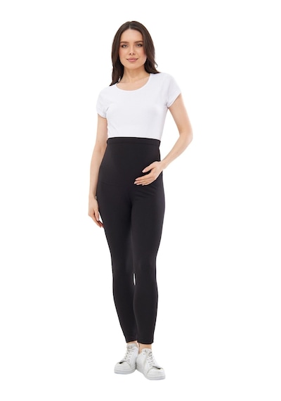 Luvmabelly Myra8200 Toparlayıcı Mevsimlik Beli Ayarlanabilir Hamile Tayt-siyah