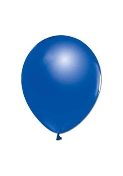 Metalik Mavi Balon 100 Adet Mavi