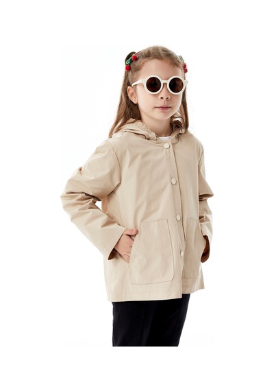 Benitto Kids Kız Çocuk Mevsimlik Yağmurluk Ceket 51360 Kahve