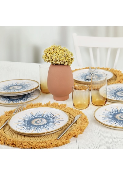 Keramika Hydra Nordic Pasta Tabağı 22 Cm 6 Adet 21352
