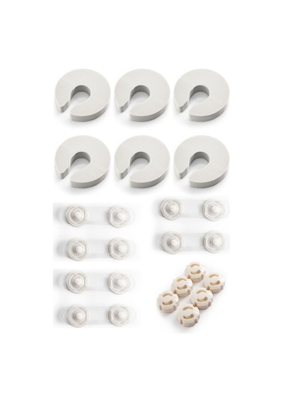 İdeal Baby 6Şar Sünger Kapı Stoperi+Priz Kapağı+Mini Kilit Çok Renkli