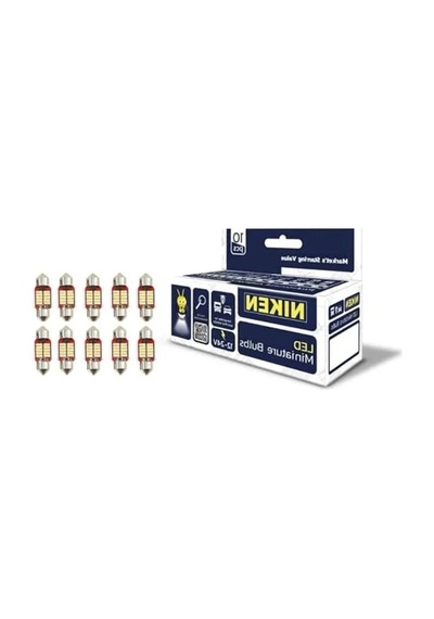 31mm Led Mini Ampul 12-24v, Araç Tavan Aydınlatması İçin 10 Adet Paket