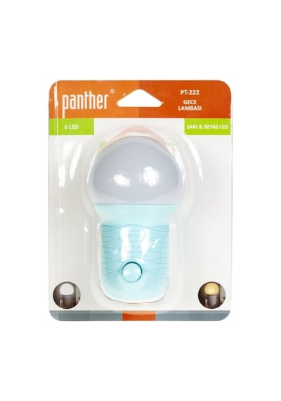 Panther Pt-222 Prize Takılan Beyaz Led Gece Lambası, Düğmeli Diğer
