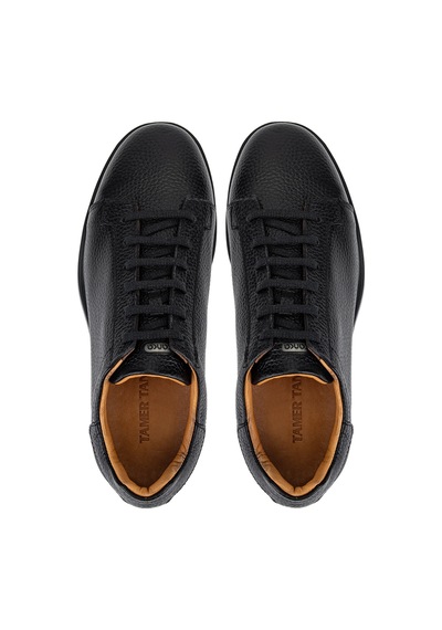 Tamer Tanca Erkek Hakiki Deri Siyah Sneakers & Spor Ayakkabı 1170 Çst-1 Erk Ayk Y26 Sıyah