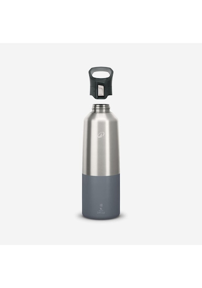 Quechua Outdoor Paslanmaz Çelik Termos - 1 L - Gri - 900