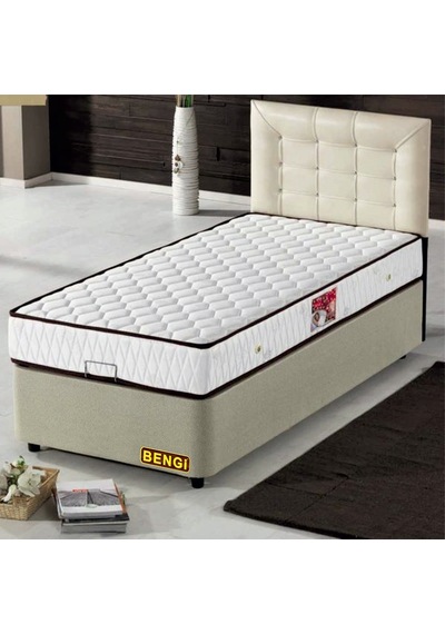 Baza-Başlık STANDART Silinir MODEL Deri başlık Metal Fırın Boya Soft Ortopedik Yatak90*190 El Yapım