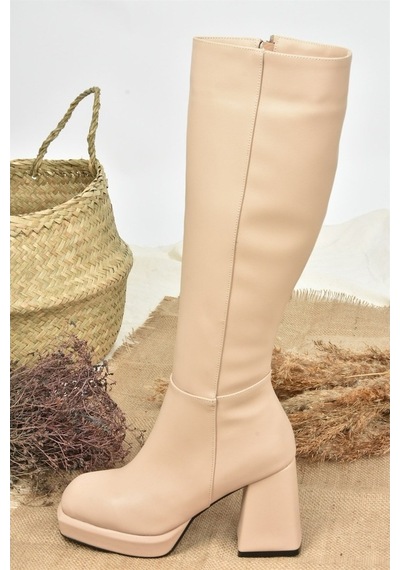 Fox Shoes Ten Platform Topuklu Kadın Çizme L282390109