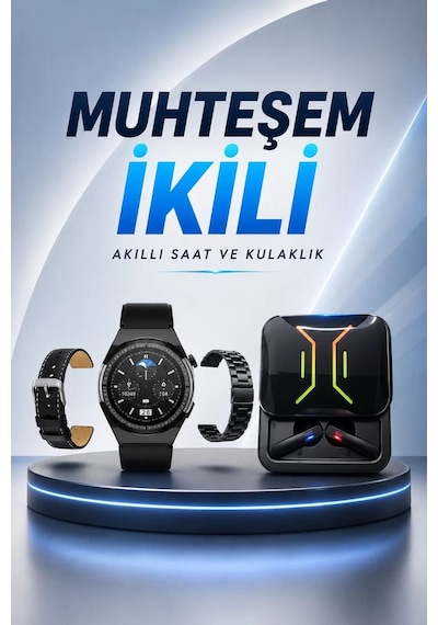 Dijital Göstergeli Bluetooth Kulaklık Ve Bildirim Görebilen Akıllı Saat Alarm Ve Titreşim Diğer