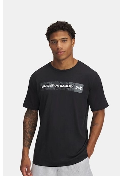 Under Armour Ua Camo Chest Strıpe Erkek Tişört 1376830-002 SIYAH