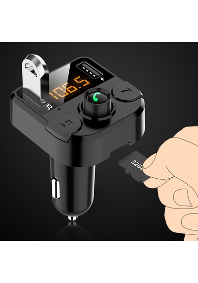 12v-24v Araçlarla Uyumlu, Çok Fonksiyonlu Bluetooth Car Fm Vericisi