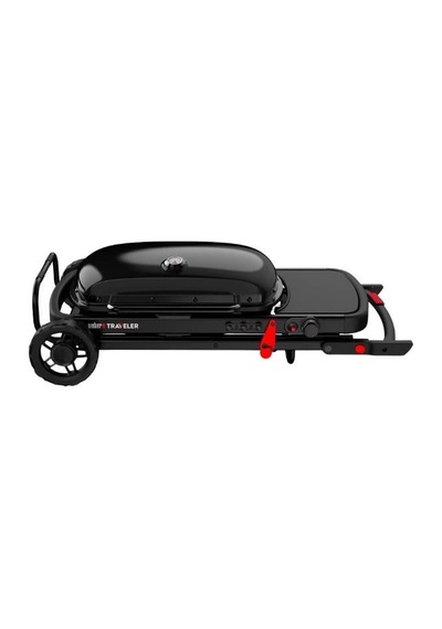 Weber Traveler Stealth Edition Gazlı Barbekü 3,8 Kw 63 34 Cm Tek Elle Katlanır-162 Siyah