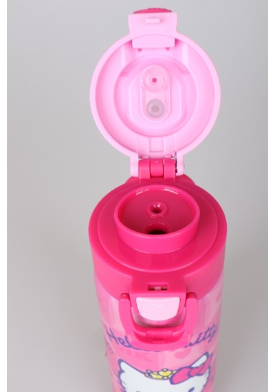 X Dekomus Lisanslı Hello Kitty Love Shine Collection 600 Ml Çift Fonksiyon Kapaklı Çelik Matara Altın