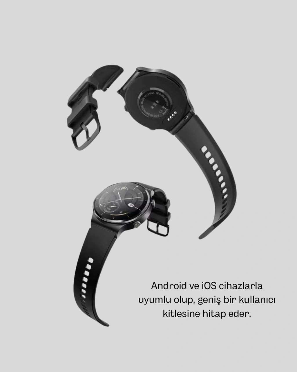 Akıllı Saat Nfc Bluetooth Arama Ve Kablosuz Şarj Özellikli