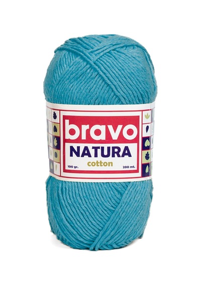 Natura %100 Koton İplik 100 Gram 200 Metre Renk Kodu:606 Turkuaz