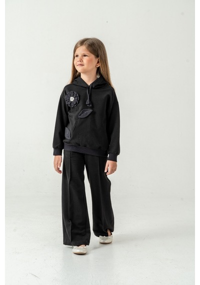 Xo Kids Kız Çocuk Alt Üst Takım 7-10 Yaş 52015 Siyah