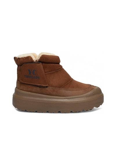 Celira Twg İçi Kürklü Taba Süet Kadın Bot & Bootie Nsb823 Taba