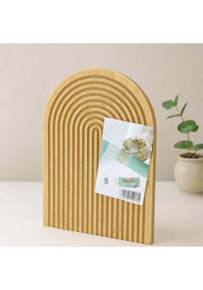 Bambu Servis Tepsisi Sunum Tahtası 22x32 Cm Çift Taraflı Çok Renkli