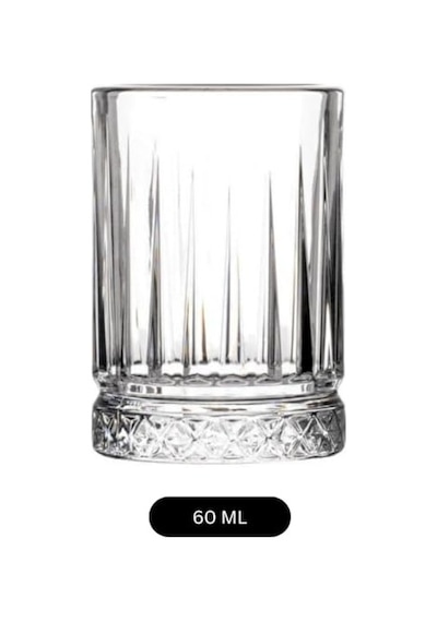 Ayrex 6 Adet Cam Tekila Bardağı - 60 Ml Kristal Desenli, Çok Amaçlı Kahve Yanı, Su Ve Meşrubat İçin Tekila Shot Genel