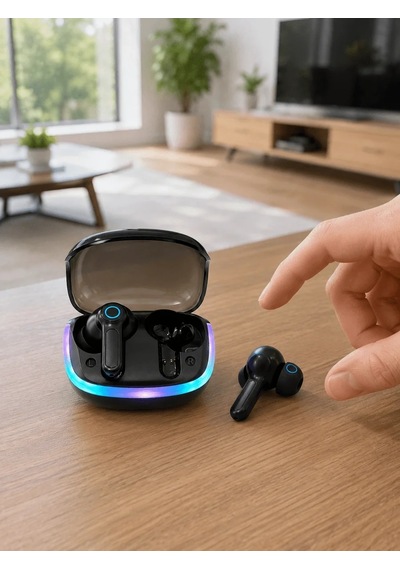 Lb Rgb Şarj Kutulu Tws Kablosuz Kulaklık Bluetooth 5.4 Hd Voice Type-c Şarj Destekli