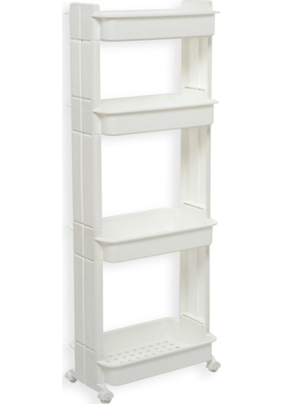 Motek Modern Organizer 4 Katlı Raf Beyaz