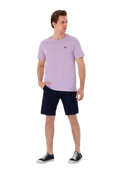 U.S. Polo Assn. Erkek Bisiklet Yaka Basic T-shirt Lila