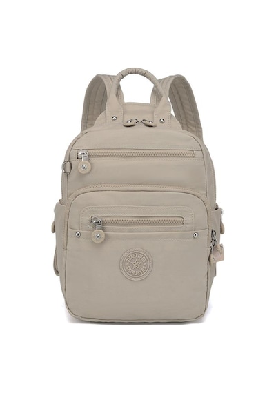 Smart Bags Küçük Boy Krinkıl Kumaş Kadın Sırt Çantası 3386 Bej