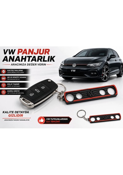 Volkswagen Anahtarlık , Vw Panjur Görünümlü Araç Anahtarlık - Volkswagen Araba Anahtarlığı