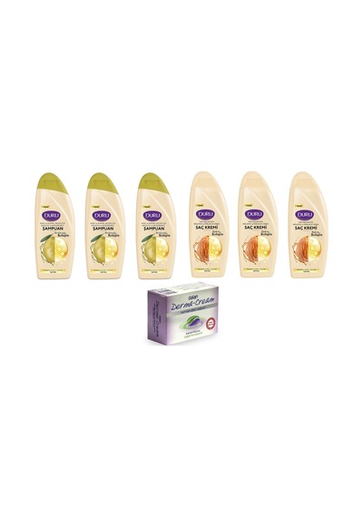 Zeytinyağı&kolajen Kuru Saçlar Şampuan 500 Ml 3 Ad + Duru Saç Kremi 3 Ad + Dalan Sabun 100 Gr Kuru