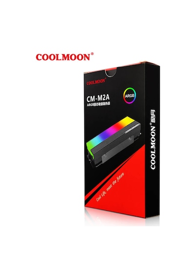 Coolmoon Rgb M.2 Ssd Soğutucu Nvme Ngff 2280 Radyatör Isı Argb