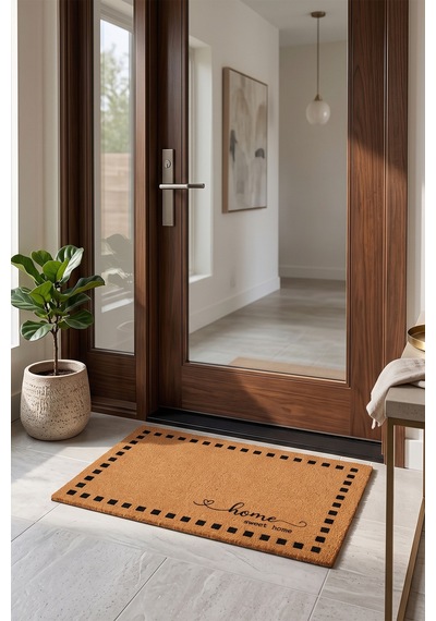 Villadia Home Textile Kapı Önü Paspası Kaymaz Taban Dekoratif Paspas Ev Giriş Antre İç Ve Dış Mekan Paspası 45x70 Cm 4ypycoco