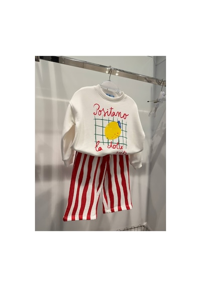 Poala Kids Lemon Çizgili Takım Çok Renkli