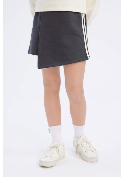 DeFacto Kız Çocuk 2'li Takım Baskılı Sweatshirt Şort Etek D9232A825SPER85 Ekru DeFacto Kız Çocuk 2'li Takım Baskılı Sweatshirt Şort Etek D9232A825SPER85 Ekru