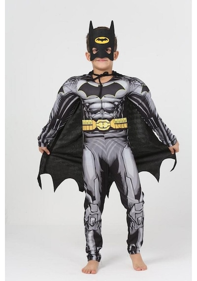 Süper Kahraman Kostüm - Batman Çocuk Kostüm Kaslı
