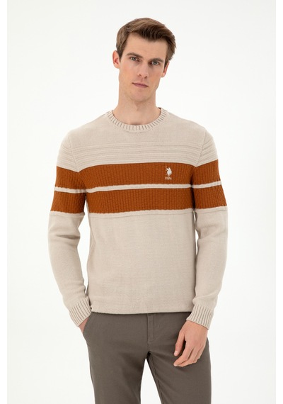 U.S. Polo Assn. Erkek Taş Melanj Kazak 50293041-VR225