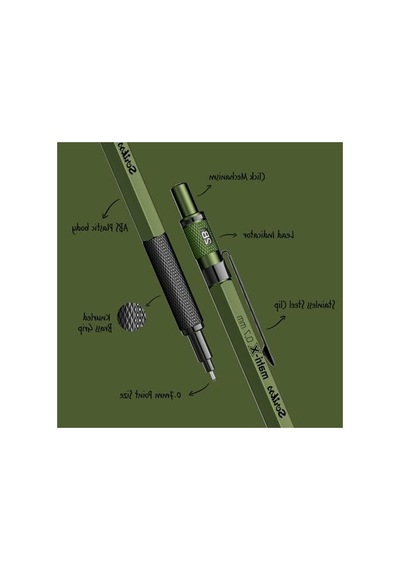 Yeşil Silgili Versatil Kalem, 0.7 Mm Uç İle Yazım Konforu Sağlar