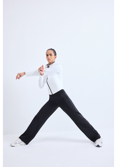 Defacto Straight Fit Standart Boy Skuba Dalgıç Kumaş Sporcu Eşofman Altı H8794ax26aubk81 Siyah-bk81