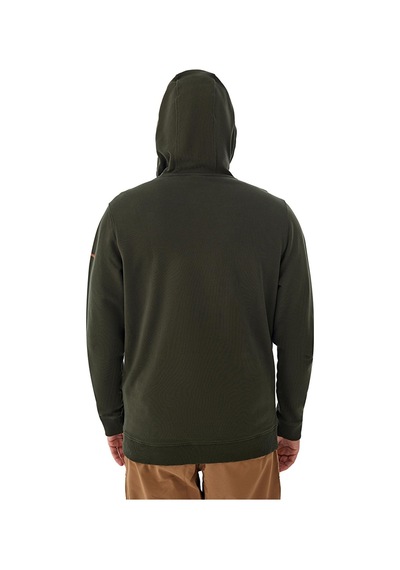 Columbia Csc Linear Drifts Erkek Kapüşonlu Sweatshirt-7524 Koyu Yeşil