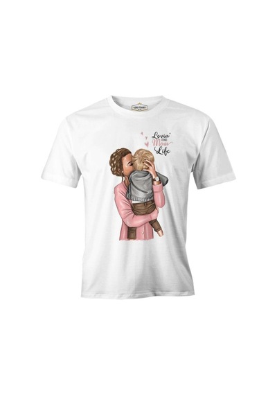 Mom Life Anneler Günü Beyaz Unisex Tshirt