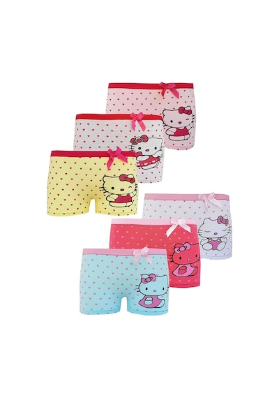 Dode Flora Neyl Kız Çocuk Karışık Kedicik Desenli Likralı Pamuklu 6 Lı Paçalı Boxer Karışık Dode Flora Neyl Kız Çocuk Karışık Kedicik Desenli Likralı Pamuklu 6 Lı Paçalı Boxer Karışık