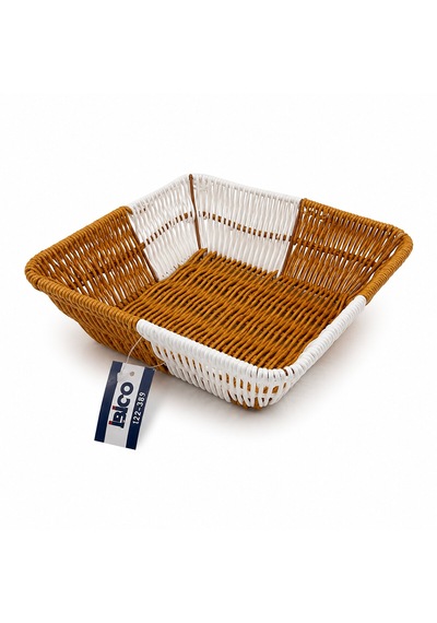 Kare Hasır K.rengi - Beyaz Ekmek Sepeti 24cm 5680 100