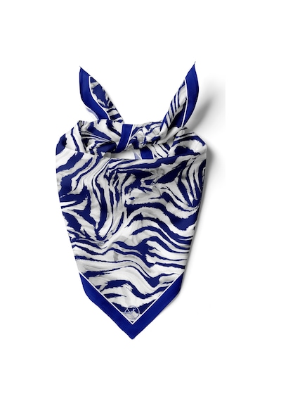 Zebra Desen Bandana/fular Lacivert