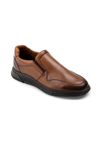 Deery Hakiki Deri Taba Rengi Loafer Erkek Ayakkabı - 01874mtbac01 Taba