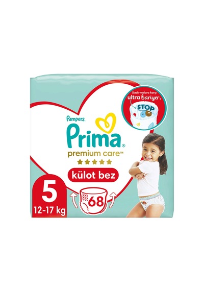 Prima Külot Bez Premium Care 5 Beden 68 Adet