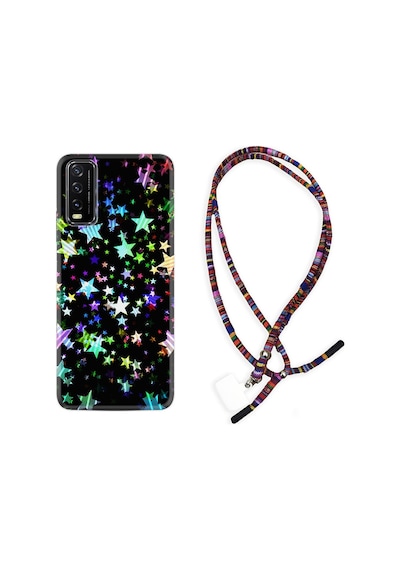 Vivo Y20S Kılıf Rasta Boyun Askılı Yıldızlar 1601