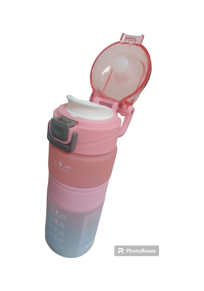 Taros Color Rainbow Matara 600 Ml Pembe Kapaklı