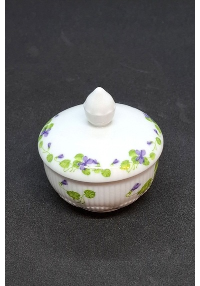 Kaıser Alman Mini Bonboniyer Şekerlik 5 Gr Kapasiteli Mor - Beyaz