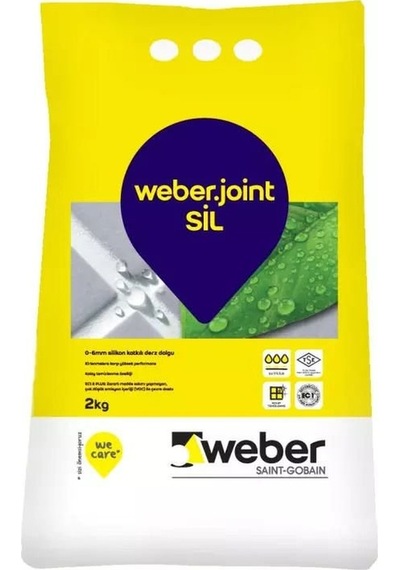 Weber Joint Sil Silikonlu Derz 2 KG Açık Gri